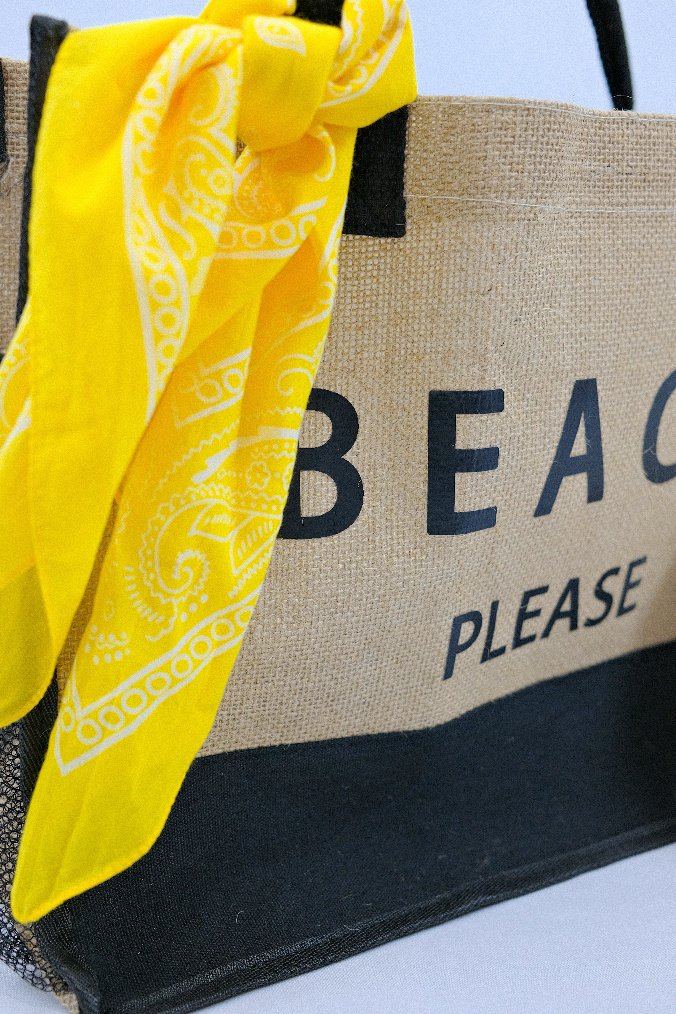 Conjunto de bolso y cartera de lona para playa de Miami con detalles