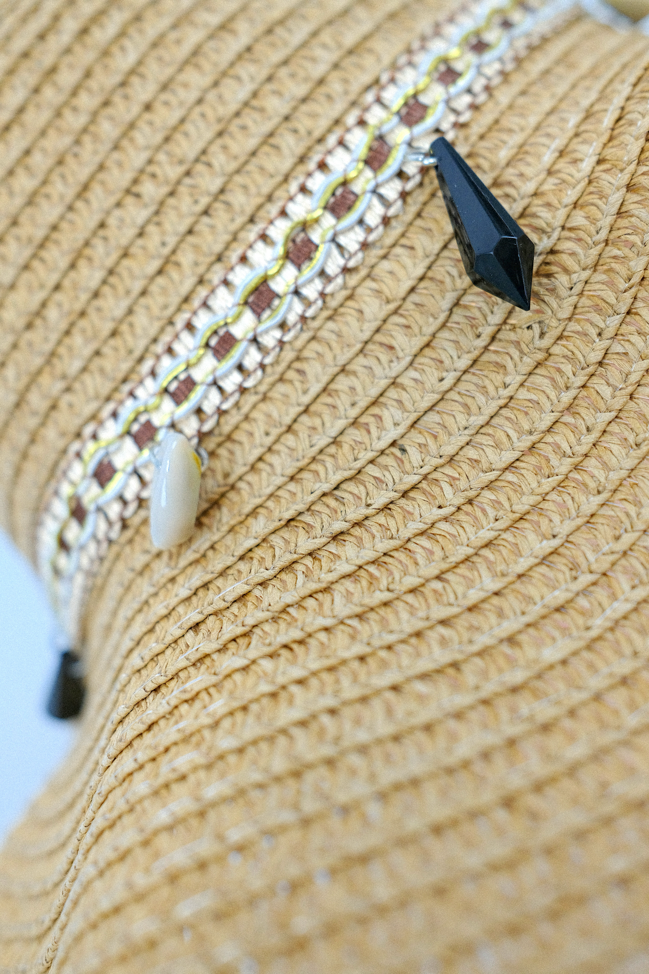 Bohemian Style Straw Hat And Crossbody Bag Set